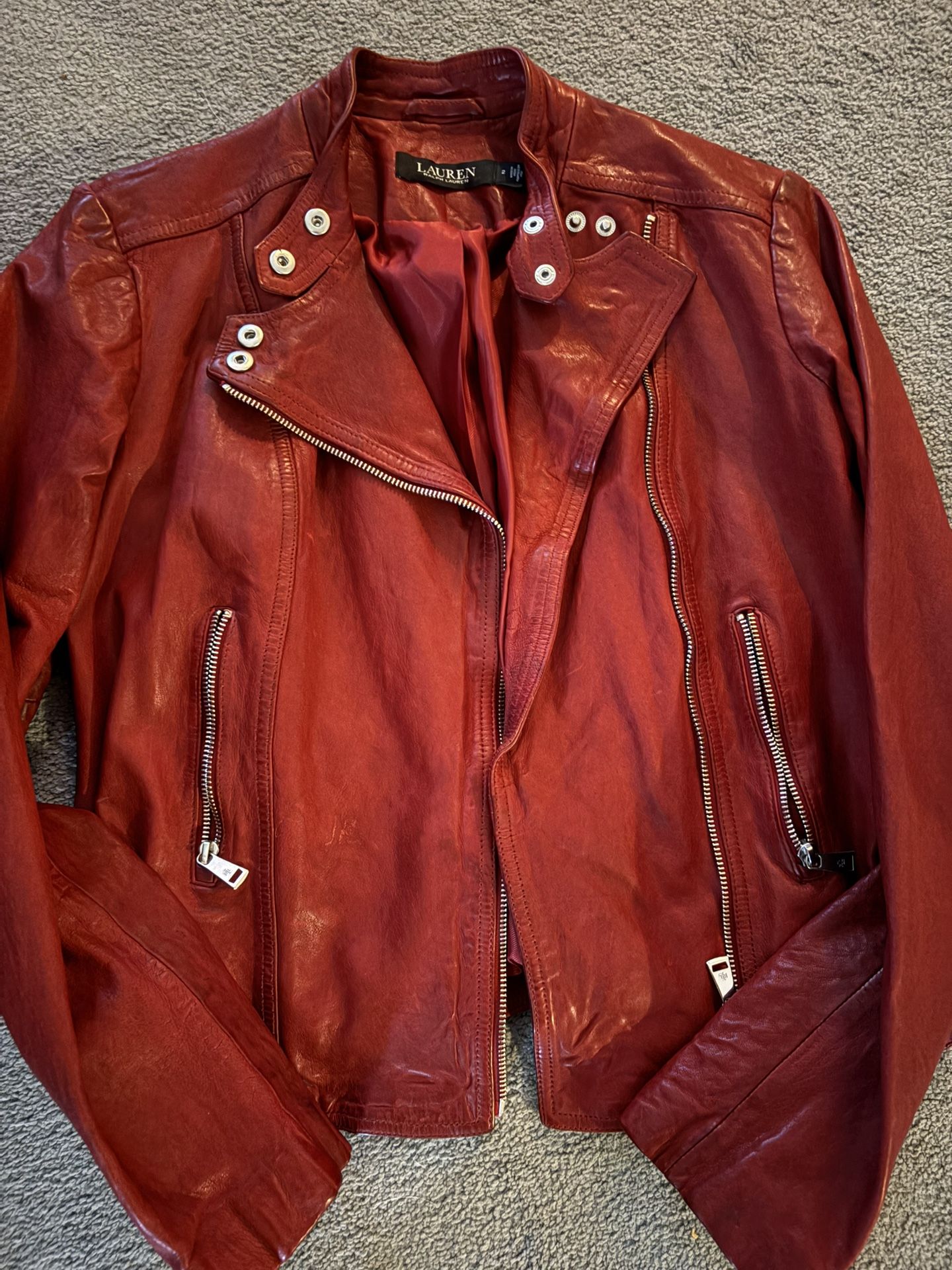 Lauren Moto Jacket (red Is Not Made Anymore)