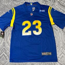 LA Rams Blue Home Kyren Williams 23 Jersey