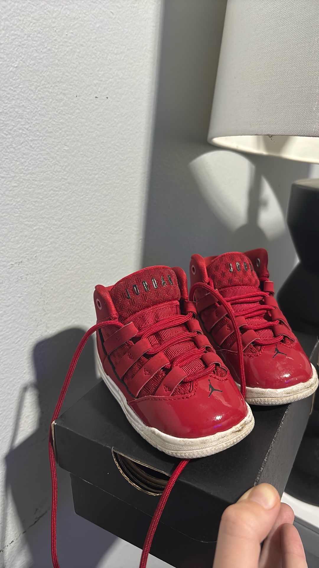 red baby boy jordan shoes