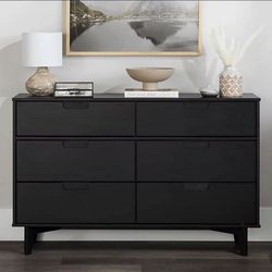 Mid Century Modern Style 6 Drawer Dresser (New)