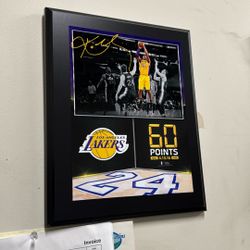 Kobe 60 Point Plaque