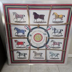 Hermes Framed Scarf 