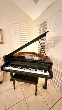 Baby grand piano