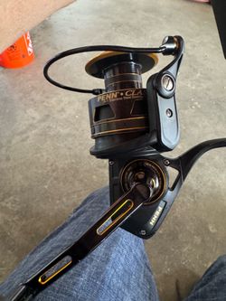 Penn Clash. 8000 with 10’ Penn Squadron III rod