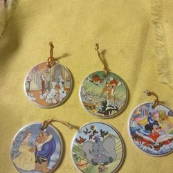 Rare Vintage Collectible Disney Christmas Ornaments Read Full Description