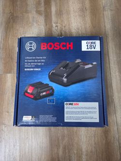 NEW Bosch 18V 4AH High Output Starter Kit