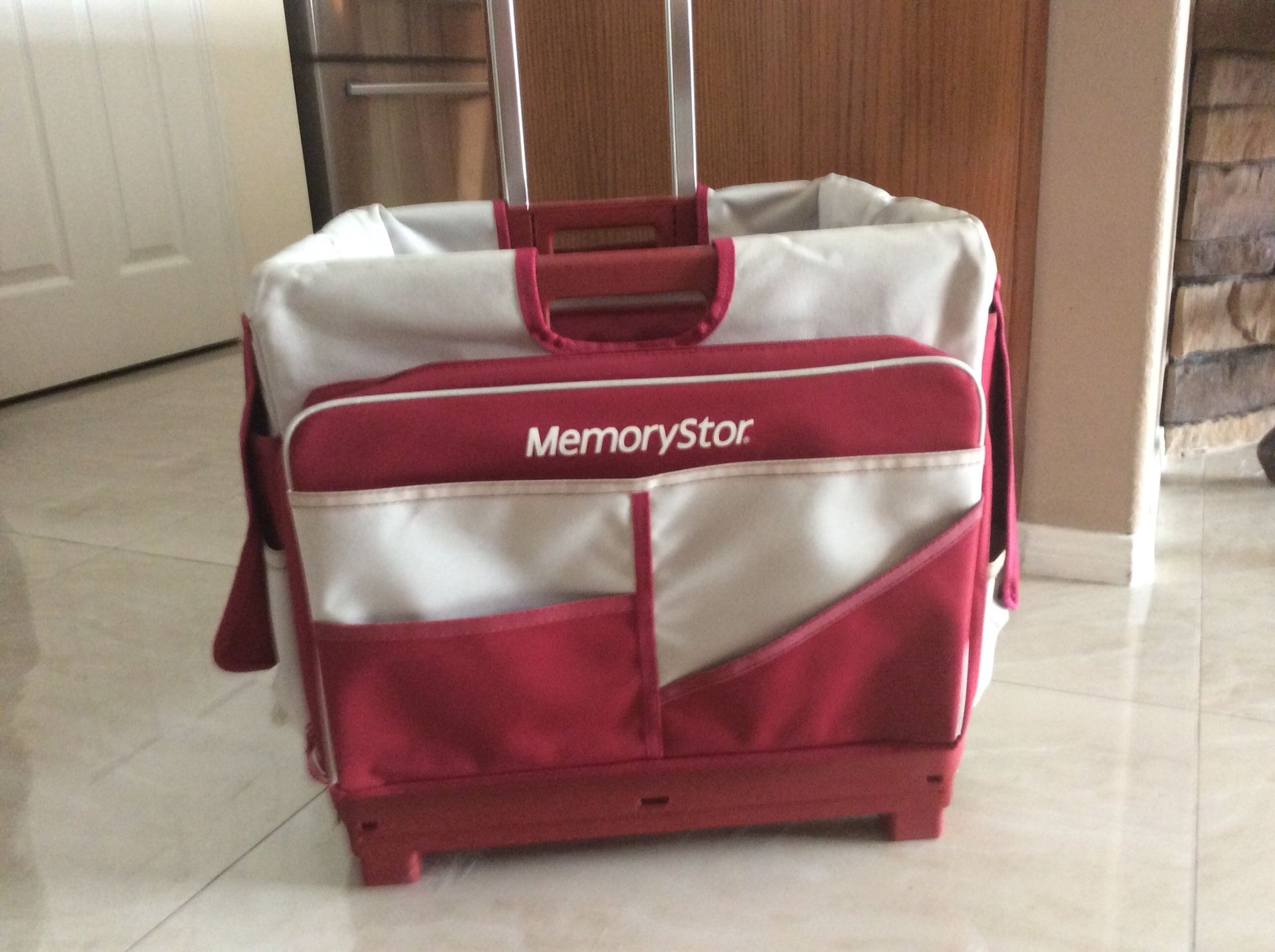 MemoryStor Universal Rolling Cart and Organizer Bag Set (used one time)