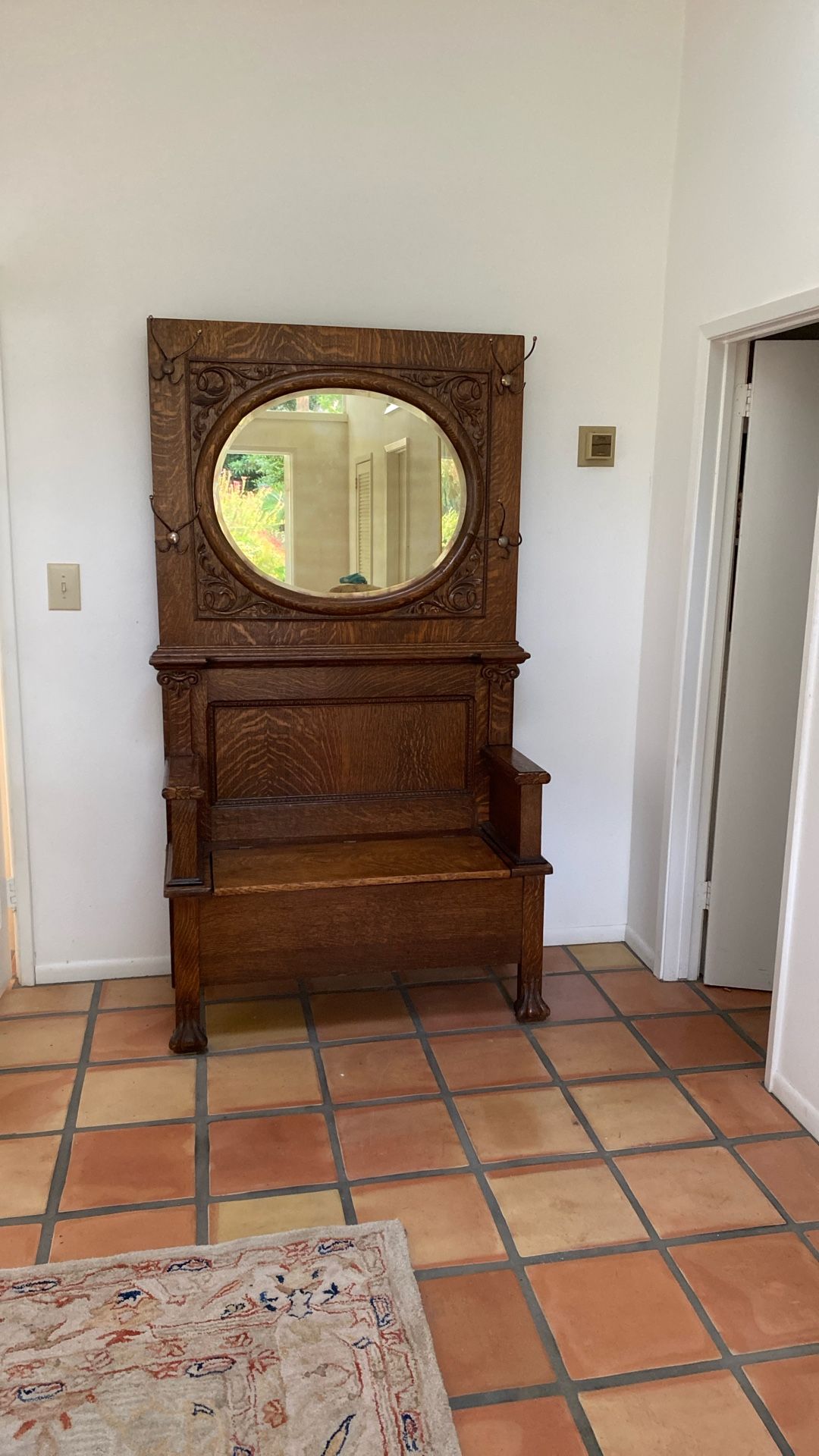 Antique Hall Tree