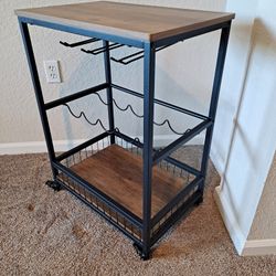 Bar Cart Wine Rack