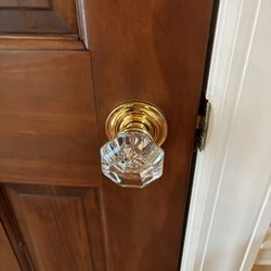 Baldwin Beveled Glass Door Knob Set 