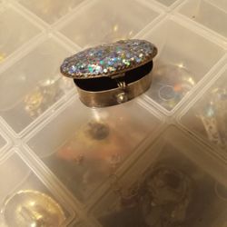 Antique Pill Box Sterling Silver. Stamped Mexico Alpe