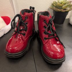 Red Toddler Boots-Little Kids Size 12 