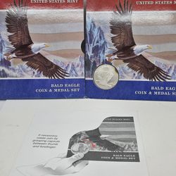 Silver Bald Eagle Dollar 90% Coin