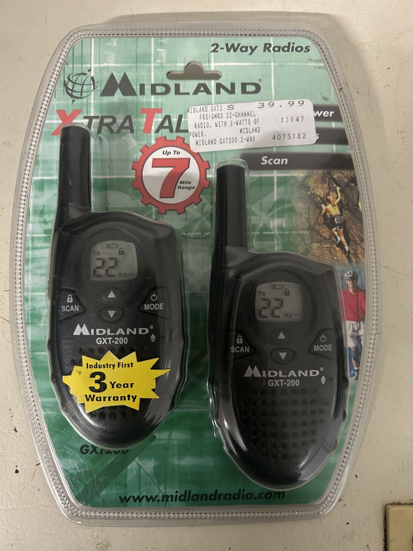 midland x-tra talk gxt200.   Midland X-tra Talk GXT200 2 Way Radios