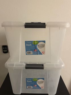 Storage bin, 45 Qt,  2 Pack