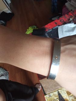 Stainless steel and 14k gold bracelet