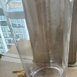 Clear Glass Cylinder Vase