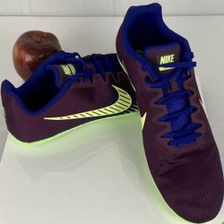 Nike Zoom Rival M 9 Men's Size 7,9,11 Bordeaux Purple Spikes AH1020-600 New!