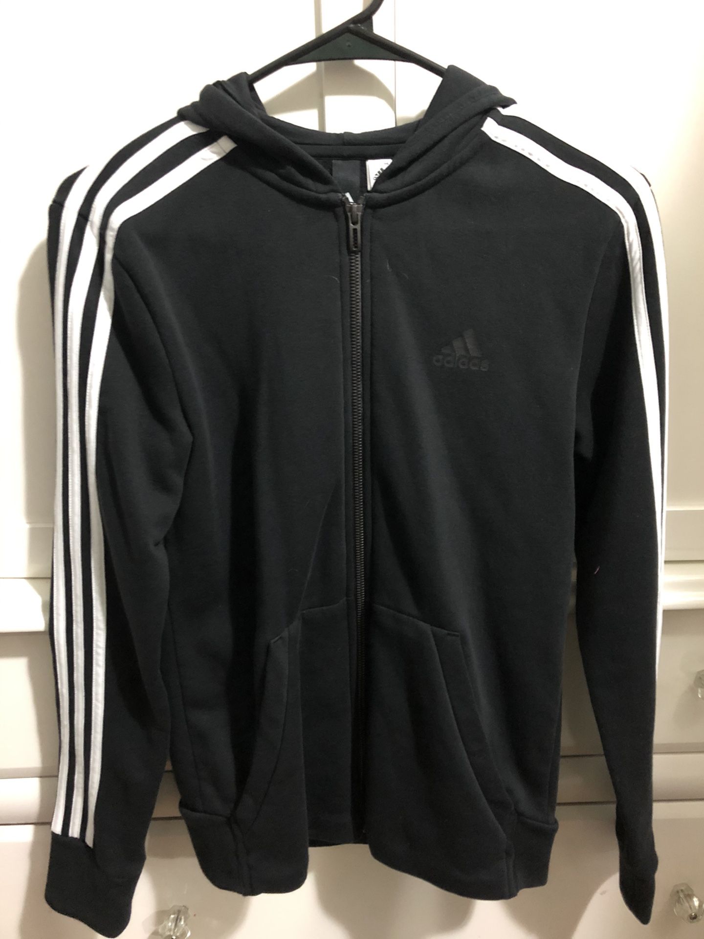 Adidas black zip up hoodie
