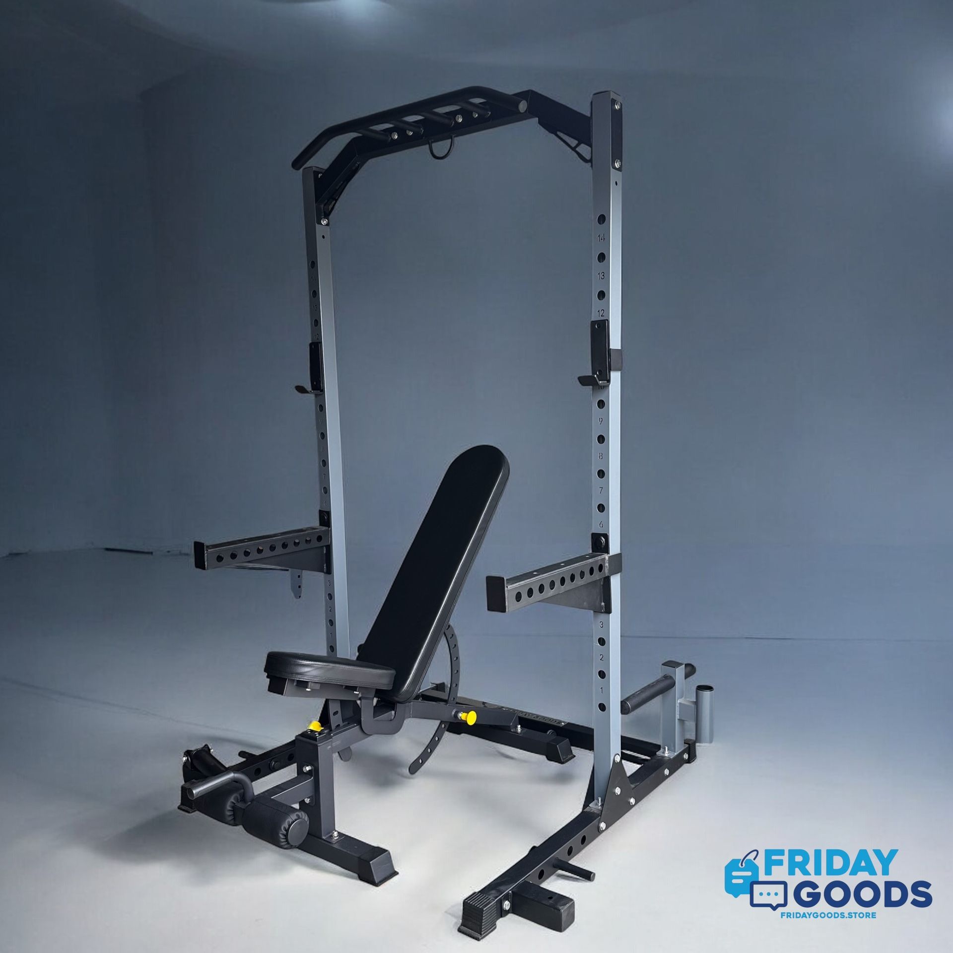 Brand New Squat Rack Bench Press + Adjustable Weight Bench Home Gym Equipment