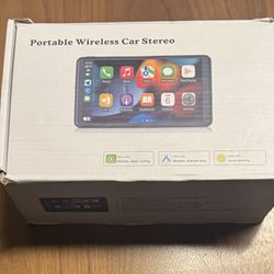 Apple Carplay Screen for Car, 7" HD Portable Car Stereo Touch Screen