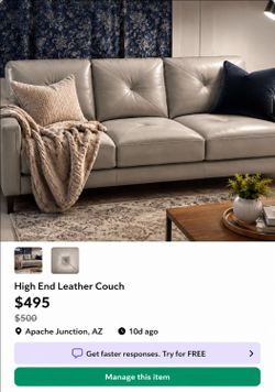 High End Leather Couch