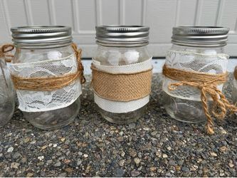 Wedding decoration Mason jar set of 7