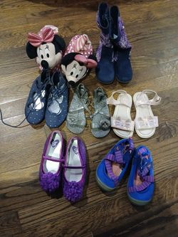 Bundle Of Girl's Shoes Size 9-10 Toddler