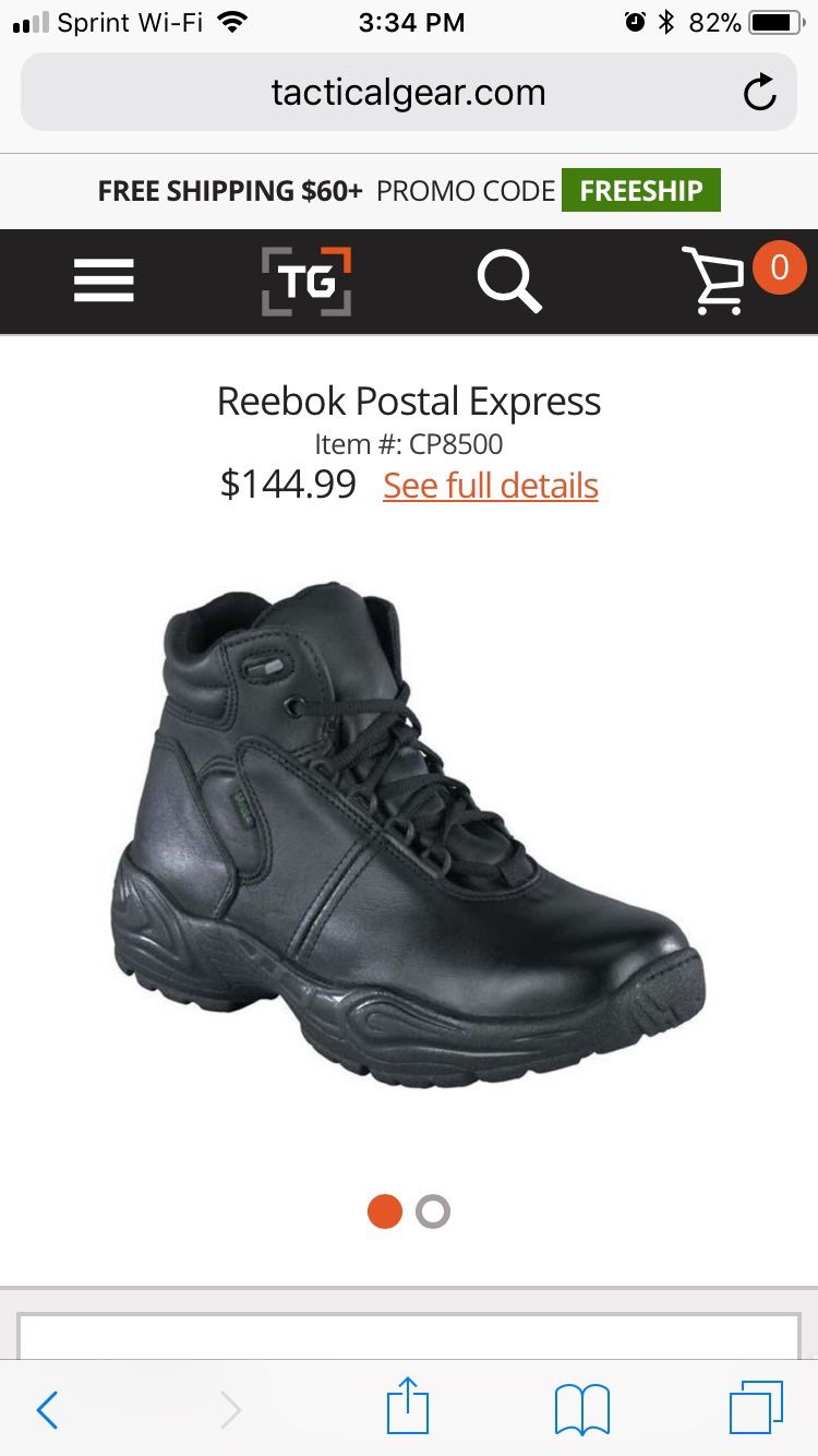 Tactical/Work LEATHER Reebok Boots