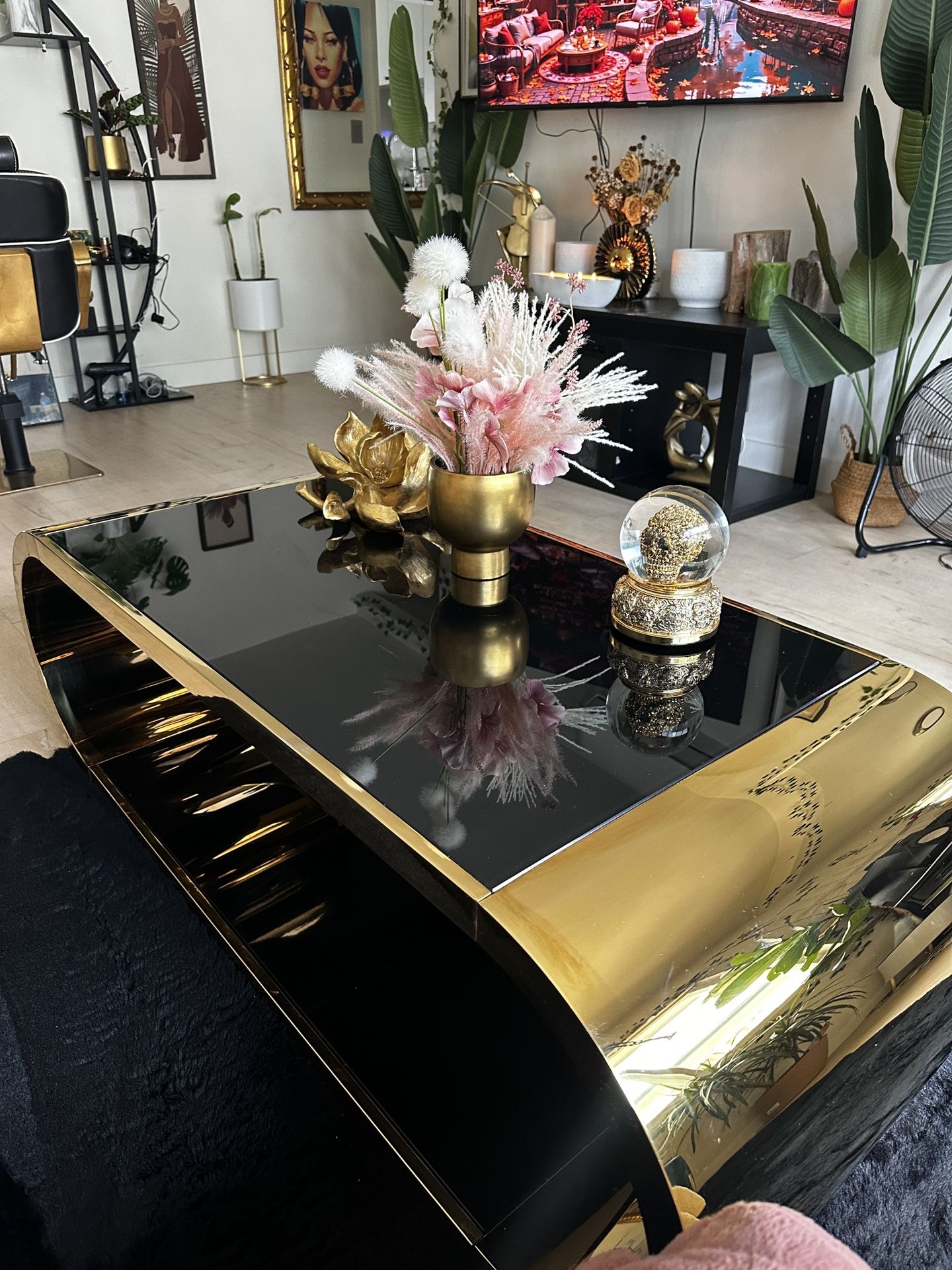 Black/gold Coffee Table