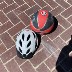 Helmet and Basketball