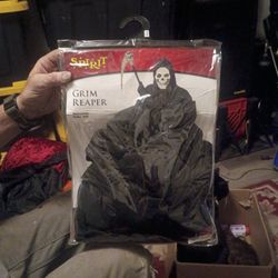 Spirit New Grim Reaper Robe And Belt Costume
