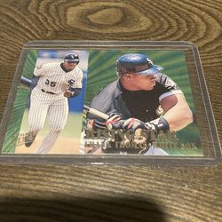 1995 Ultra Rising Stars Gold Medallion Frank Thomas Insert Has been in plastic case since new
