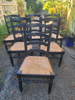 Ladder back dining chairs