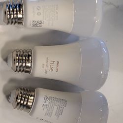 Philips Hue White and Color A19 Bulbs (3)