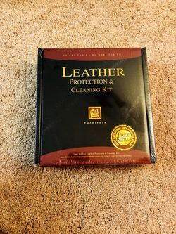 Leather protection kit from Art Van NEW IN BOX LEATHER CLEANING KIT