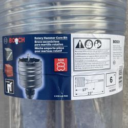 Bosch HC8595 6 in. x 17 in. x 22 in. SDS-Max Carbide Rotary Hammer Core Bit for Masonry & Concrete Drilling  $175 New