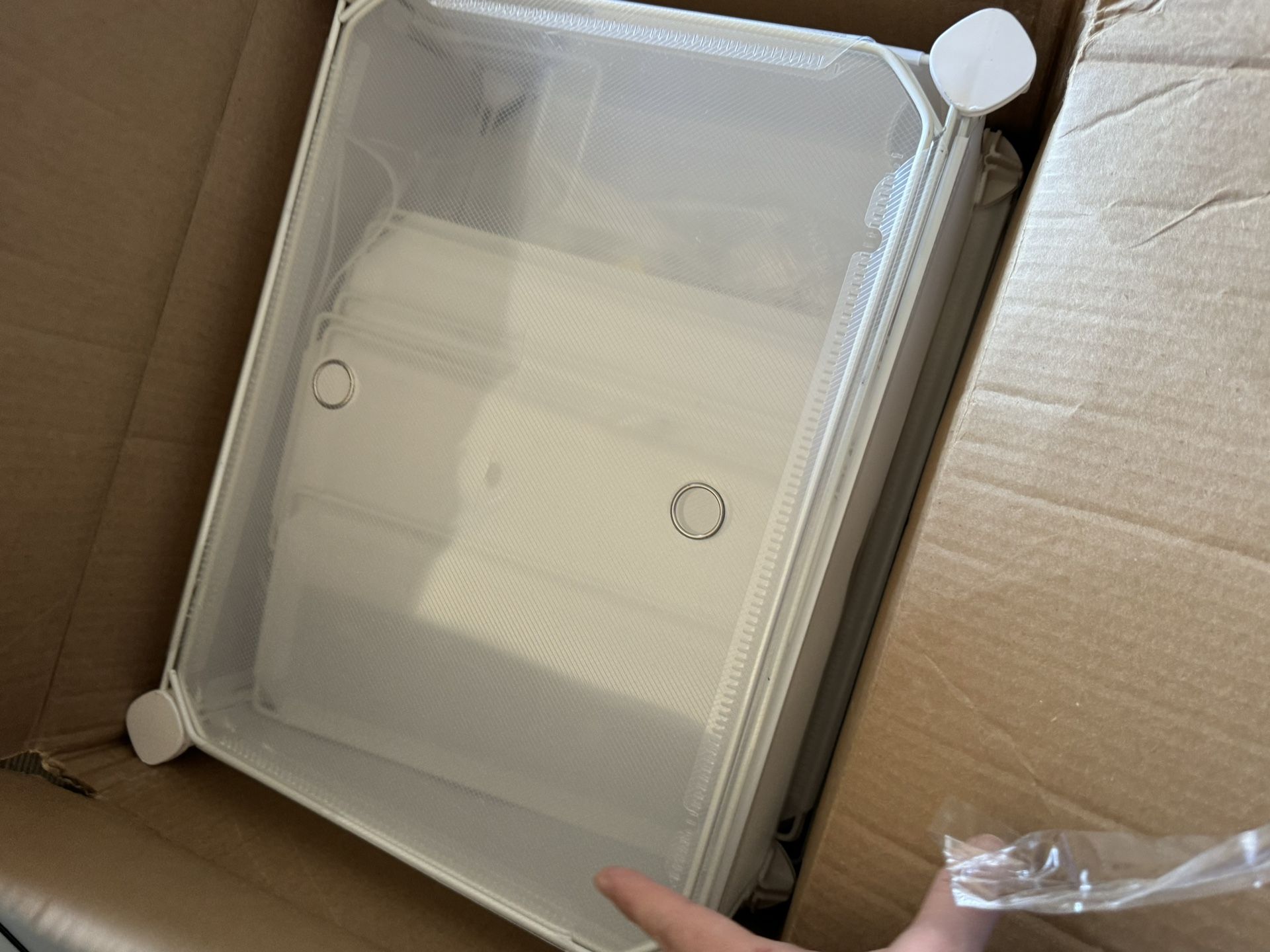 C&AHOME Cube Storage Organizer with Doors, 6-Cube Shelf, Closet Cabinet, DIY Plastic Modular Bookshelf, Storage Shelves Ideal for Bedroom,Living Room,