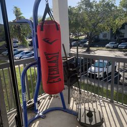 Boxing Speed Bag And Heavy Bag Stand