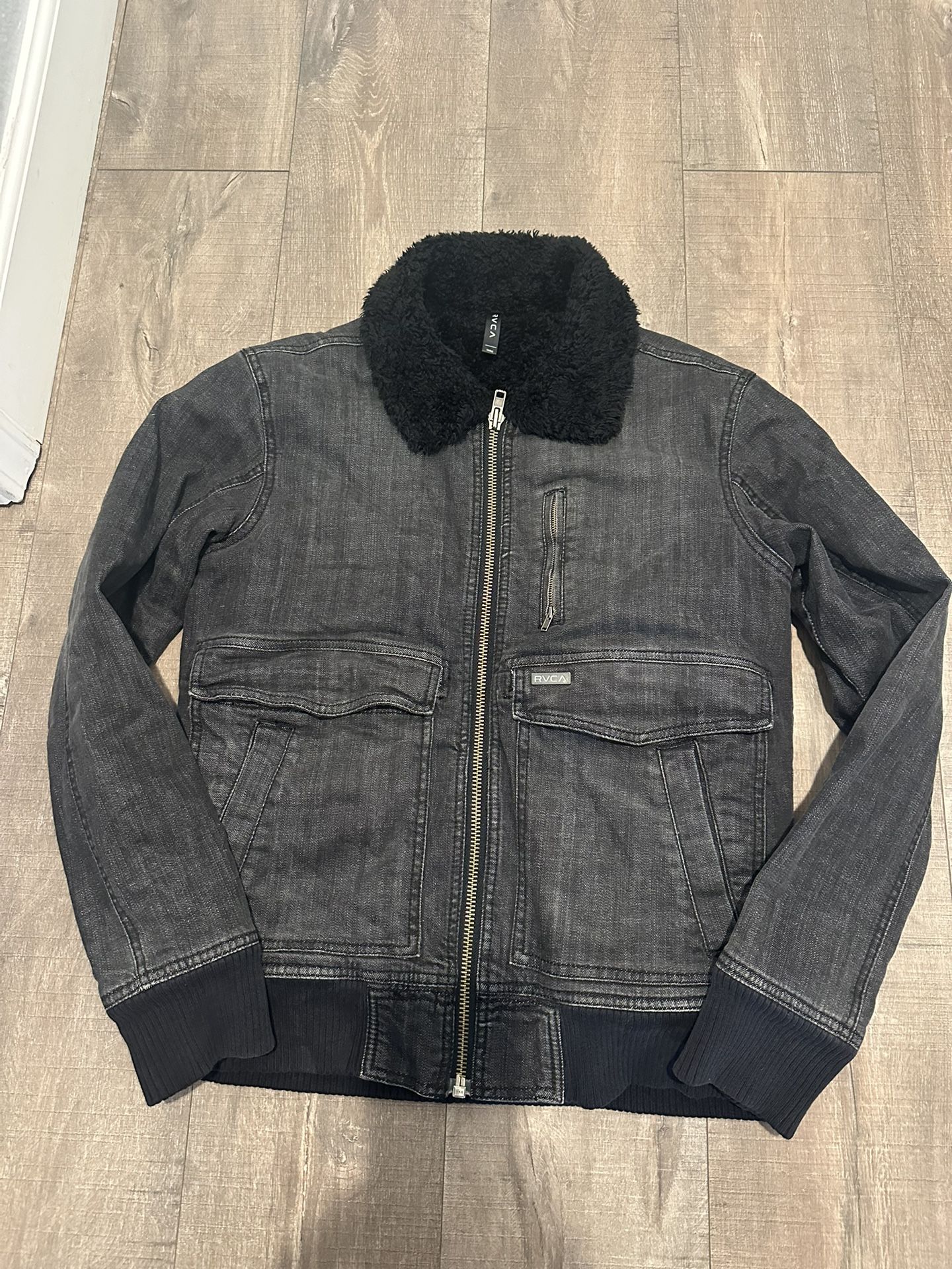 Men’s Warm Sherpa Lined Jean Jacket 