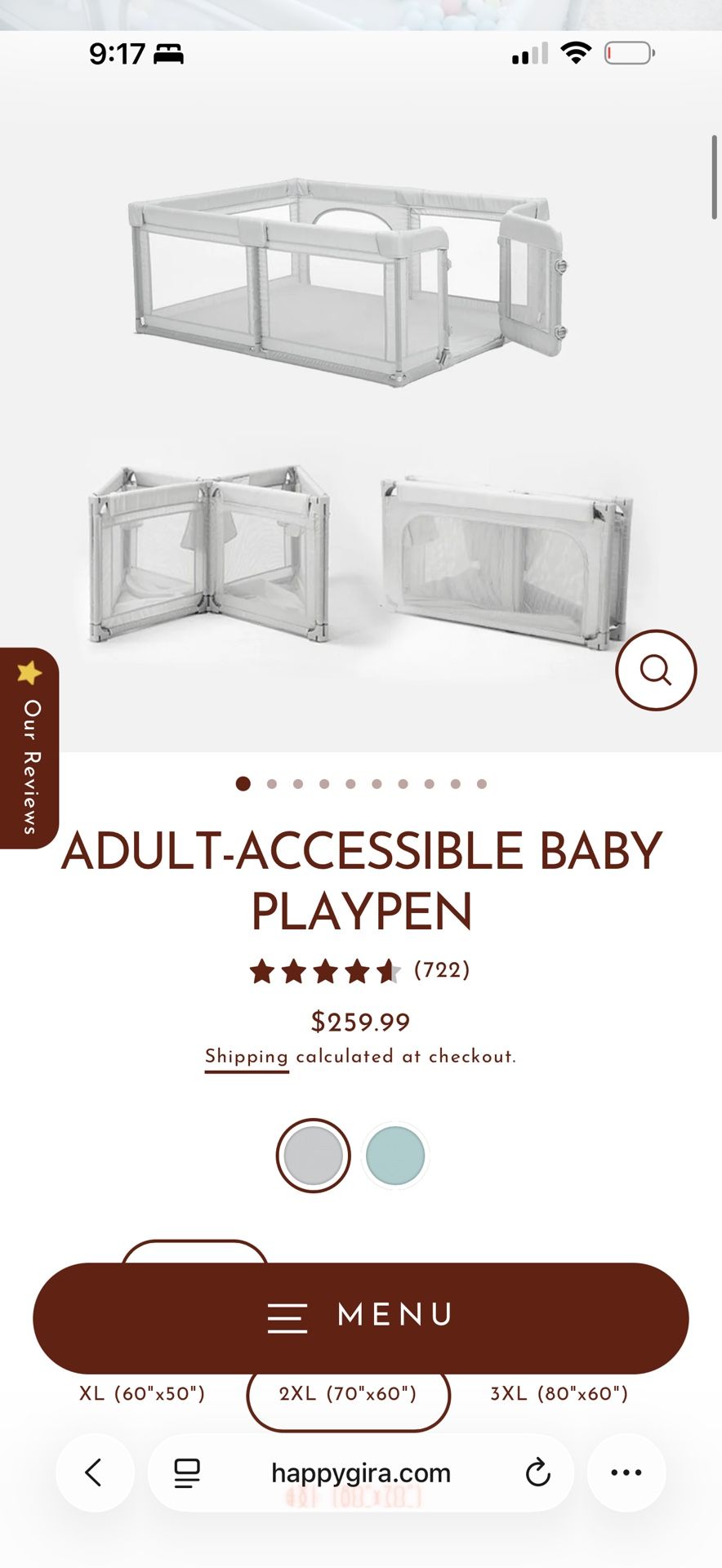 Happy Gira playpen and Mat