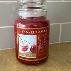 BRAND NEW AUTHENTIC YANKEE CANDLE 22 OUNCE CHERRY ICE MADE IN USA