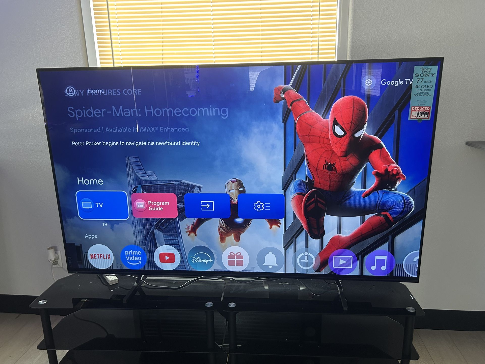 Sony 77-inch 4k 120hz oled tv xr77a80j
