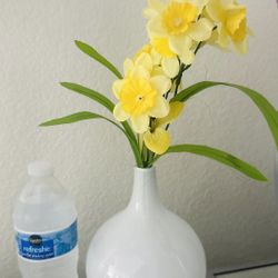 Vase With Yellow Flower