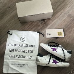 Golden Goose Superstar Classic with Spur White/Purple/Black/Ice/Size US10 Women’s or IT40 Women’s
