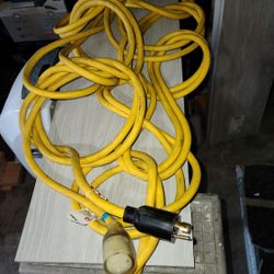 50 ft. 12/3 STW 20-Amp Power Distribution Outdoor Heavy-Duty Twist-Lock  Extension Cord