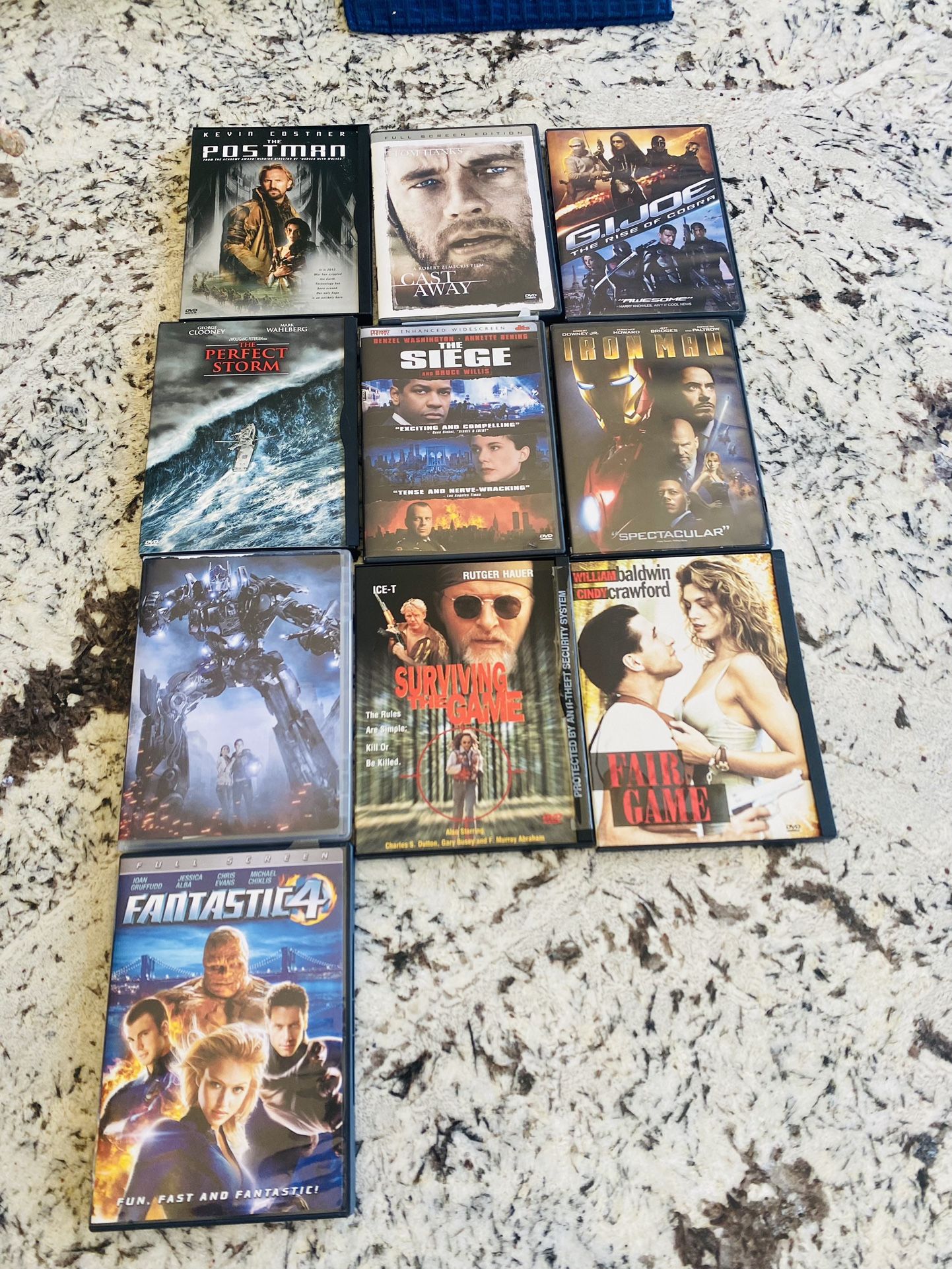 10 Movie DVDs 