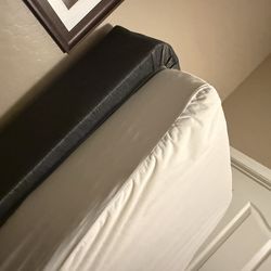 Twin size bed frame mattress and back board