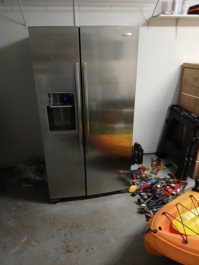Whirlpool Gold Stainless Steel Fridge