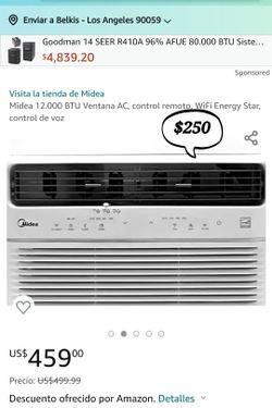 Aire Acondicionado 12,000 Btu